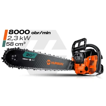 Benzinska Motorna Pila Za Drvo 16" Humberg Hm 662 + Ulje 4