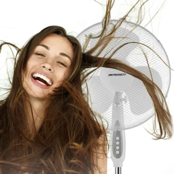 Berdsen 355000 Podni Ventilator Bijela I Siva Boja 10