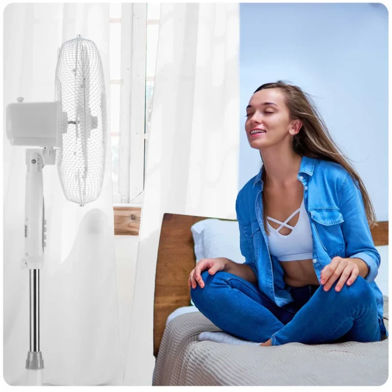 Berdsen 355000 Podni Ventilator Bijela I Siva Boja 9