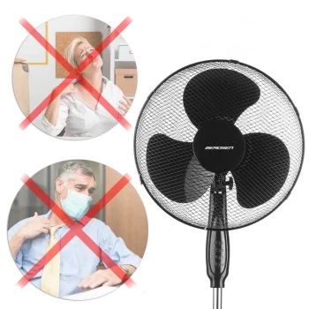 Berdsen 355010 Podni Ventilator, Crni 8