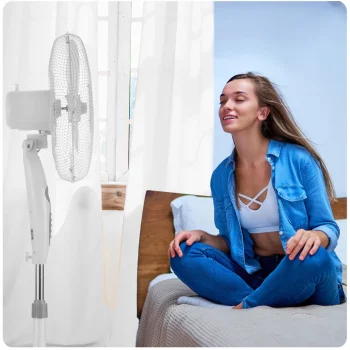 Berdsen 355100 Podni Ventilator Bijela I Siva Boja 10
