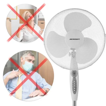 Berdsen 355100 Podni Ventilator Bijela I Siva Boja 11