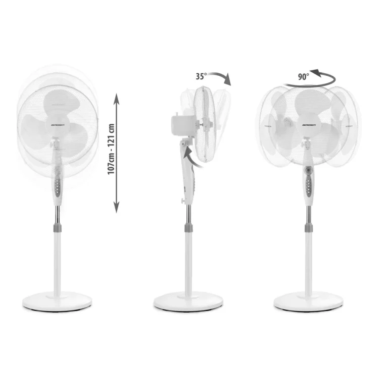 Berdsen 355100 Podni Ventilator Bijela I Siva Boja 4