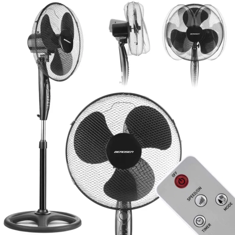 Berdsen 355110 Podni Ventilator, Crni 1