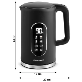 Berdsen Bd 712 Električni Kuhalo Za Vodu 1,7 L, Crno Srebrno 3