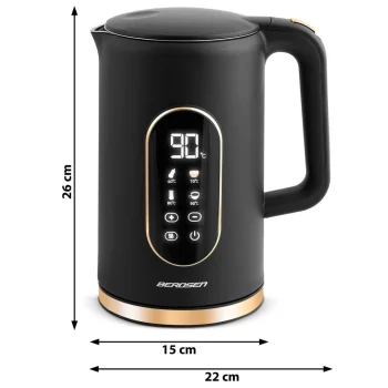 Berdsen Bd 712 Električni Kuhalo Za Vodu 1,7 L Crno Zlatno 3