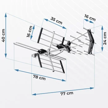 Berdsen Bd 950 Usmjerena Vanjska Tv Antena Ultra Hd 4k 4