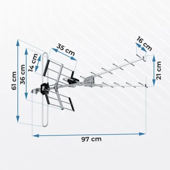 Berdsen Bd 954 Usmjerena Vanjska Tv Antena Ultra Hd 4k 3