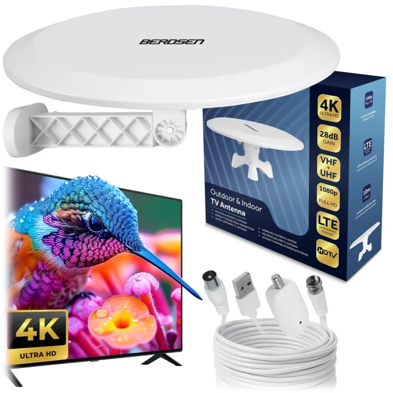 Berdsen Bd 955 Unutarnja/vanjska Tv Antena Ultra Hd 4k Bijela 13