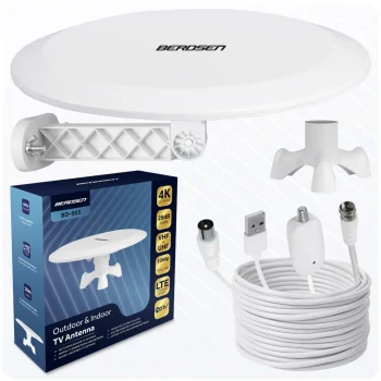 Berdsen Bd 955 Unutarnja/vanjska Tv Antena Ultra Hd 4k Bijela 4