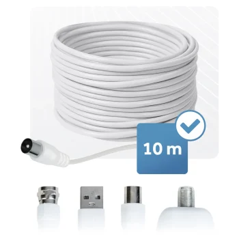 Berdsen Bd 955 Unutarnja/vanjska Tv Antena Ultra Hd 4k Bijela 6