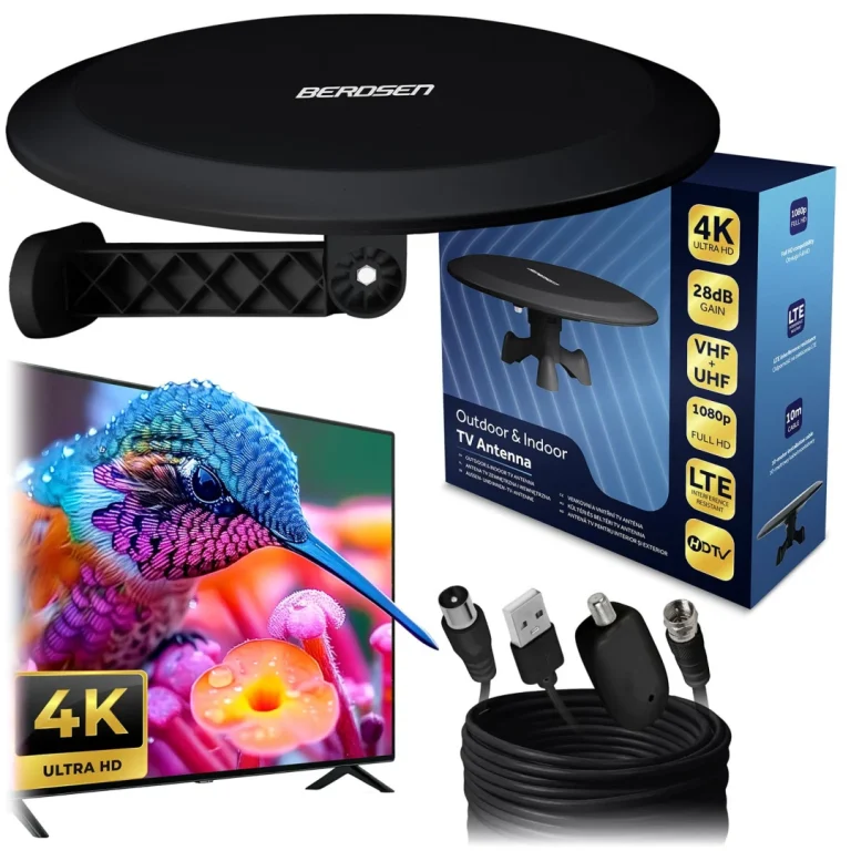 Berdsen Bd 955 Unutarnja/vanjska Tv Antena Ultra Hd 4k Crna 11