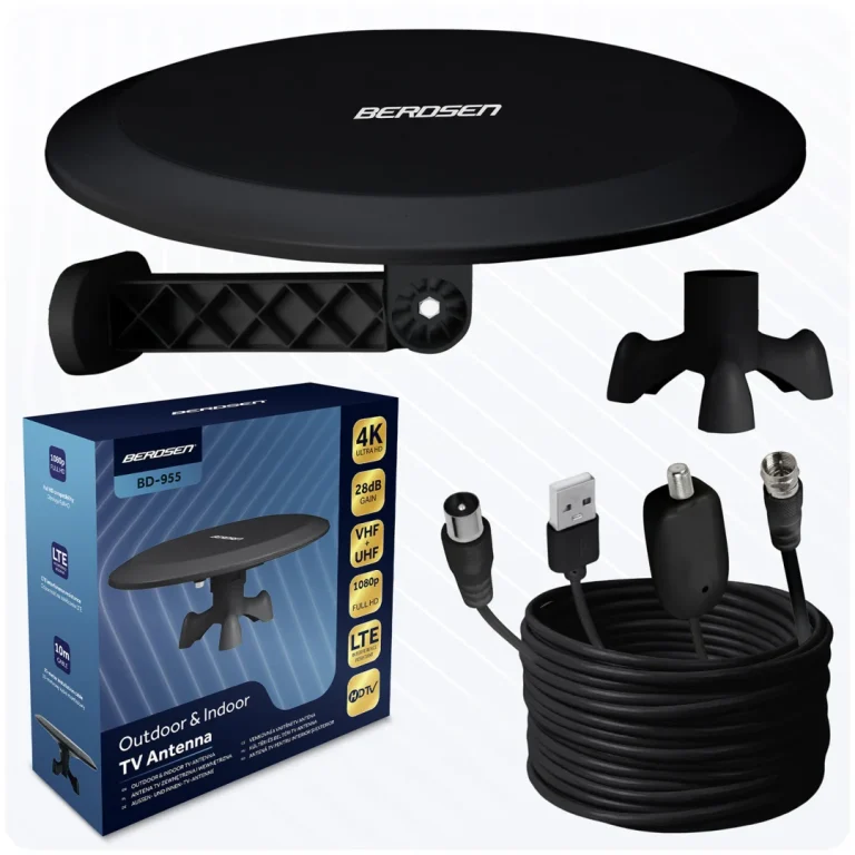 Berdsen Bd 955 Unutarnja/vanjska Tv Antena Ultra Hd 4k Crna 2