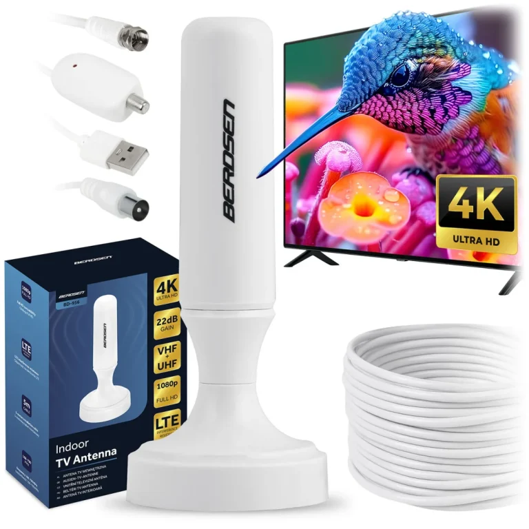 Berdsen Bd 956 360° Unutarnja Tv Antena Ultra Hd 4k Bijela 12