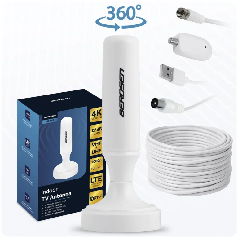 Berdsen Bd 956 360° Unutarnja Tv Antena Ultra Hd 4k Bijela 2
