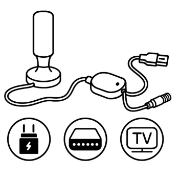 Berdsen Bd 956 360° Unutarnja Tv Antena Ultra Hd 4k Bijela 5