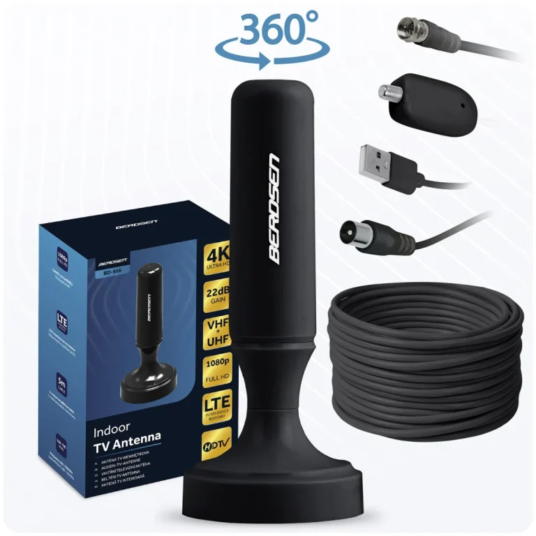 Berdsen Bd 956 360° Unutarnja Tv Antena Ultra Hd 4k Crna 2