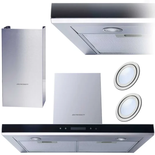 Berdsen Be 60a T2 Inox Kuhinjska Napa S Dimnjakom 60 Cm 1