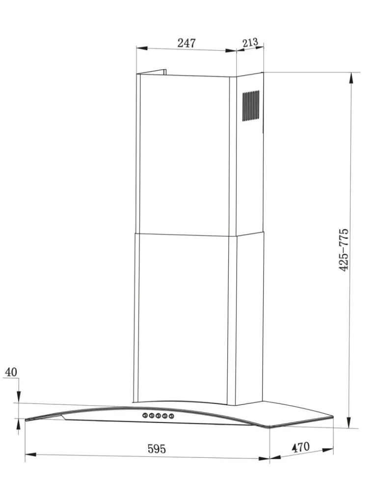 Berdsen Bt 202 Kuhinjska Napa S Dimnjakom Od 60 Cm 4