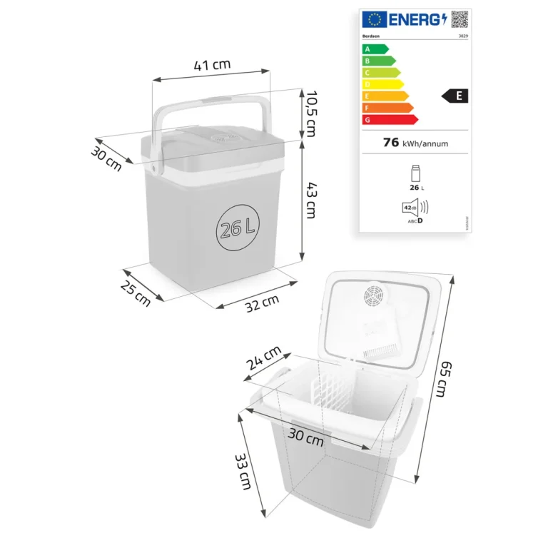 Berdsen Icemax Putni Hladnjak 26 Litara S Eco Načinom Rada Crni 6