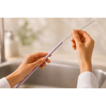 Berdsen Plastične Slamke Za Višekratnu Uporabu, Set 4 + četkica 3