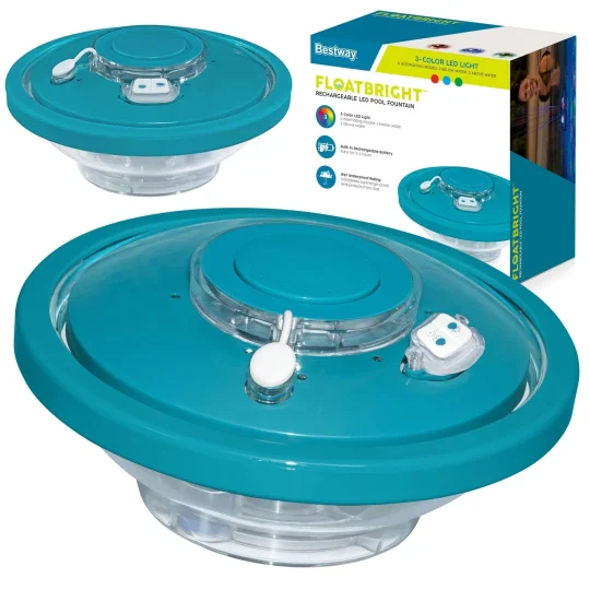 Bestway 58493 Led Svjetiljka Za Bazen S Ugrađenom Fontanom, Plava, Var. 58493n 1