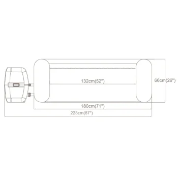 Bestway 6001c Lay Z Miami Napuhljivi Spa, Plavi 5
