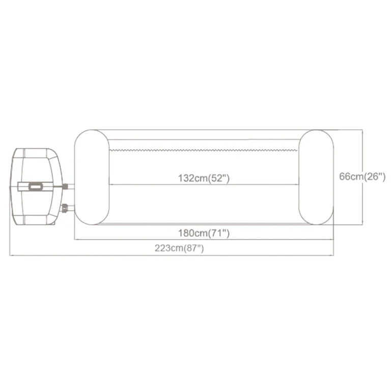Bestway 6001c Lay Z Miami Napuhljivi Spa, Plavi 5