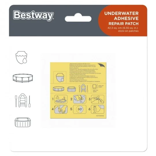 Bestway 62091 Vodootporne Zakrpe Za Napuhane Predmete 1