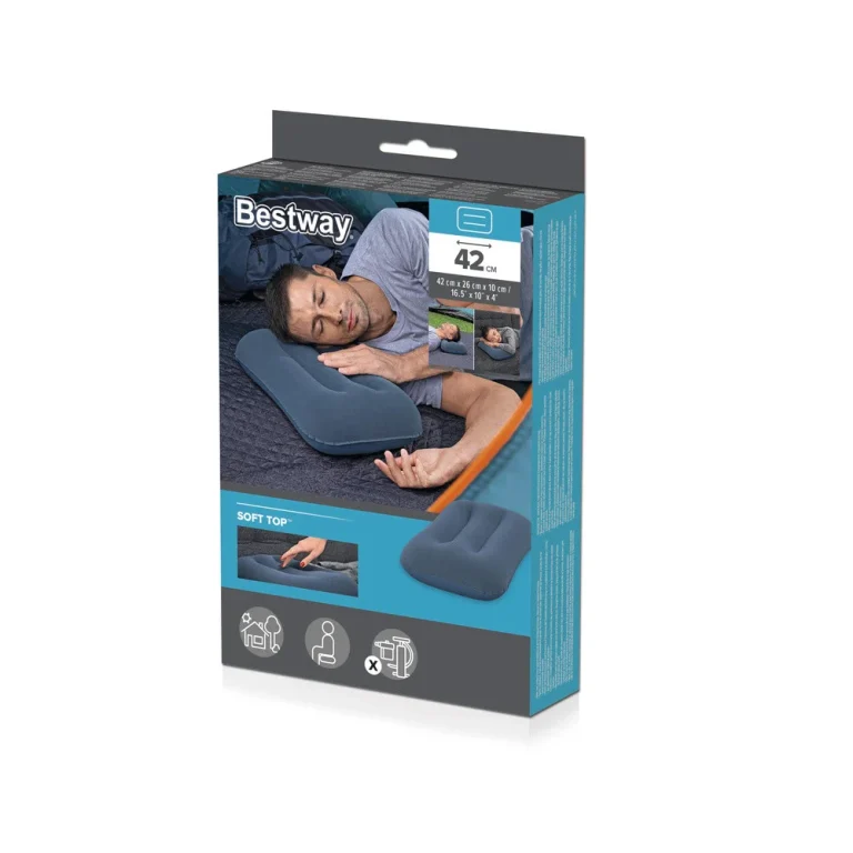Bestway Napuhljivi Jastuk Od Velura 67121, Plava 7