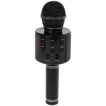 Bežični Mikrofon Usb Zvučnik Za Snimanje Karaoke Model Ws 858 Crni 2