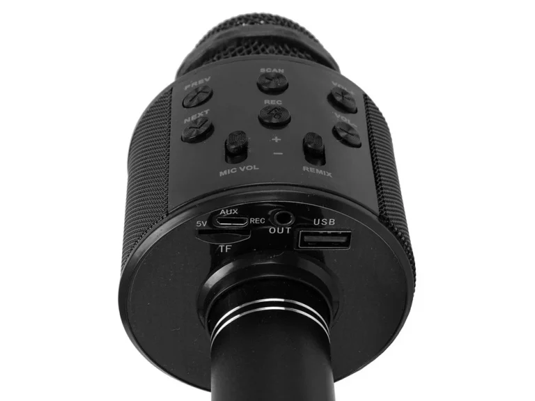 Bežični Mikrofon Usb Zvučnik Za Snimanje Karaoke Model Ws 858 Crni 3
