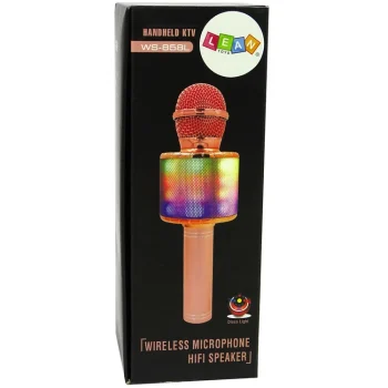 Bežični Mikrofon Usb Zvučnik Za Snimanje Karaoke Model Ws 858 Crni 5