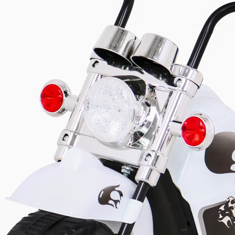 Bijeli Motocikl Hot Chopper, Bijela Motor Na Akumulator 11