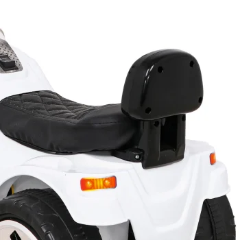 Bijeli Motocikl Hot Chopper, Bijela Motor Na Akumulator 12