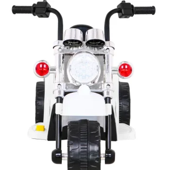 Bijeli Motocikl Hot Chopper, Bijela Motor Na Akumulator 3