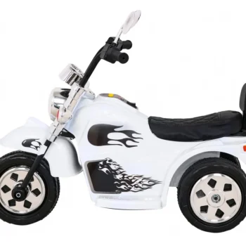 Bijeli Motocikl Hot Chopper, Bijela Motor Na Akumulator 4