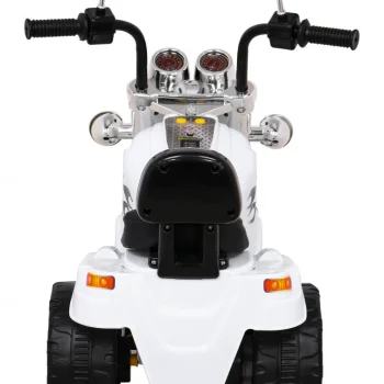 Bijeli Motocikl Hot Chopper, Bijela Motor Na Akumulator 6
