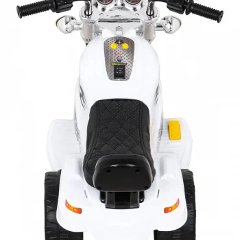 Bijeli Motocikl Hot Chopper, Bijela Motor Na Akumulator 7