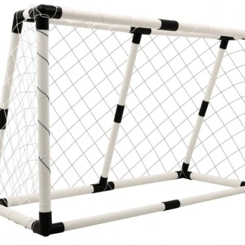 Bijeli Nogometni Gol S Podlogom I Dodacima 120 × 80 Cm 6