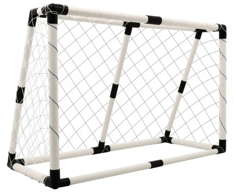 Bijeli Nogometni Gol S Podlogom I Dodacima 120 × 80 Cm 6