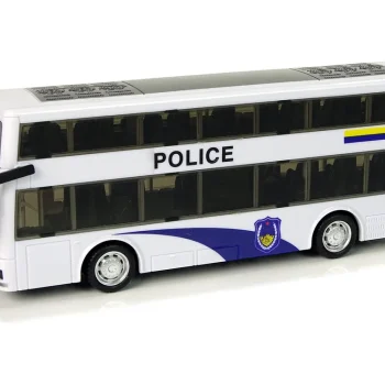 Bijeli Policijski Autobus Na Kat Sa Zvukom Spuštanja 2