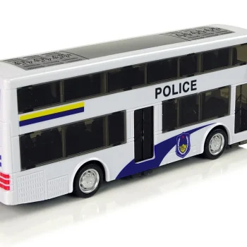Bijeli Policijski Autobus Na Kat Sa Zvukom Spuštanja 5