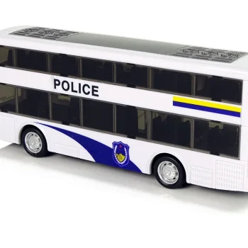 Bijeli Policijski Autobus Na Kat Sa Zvukom Spuštanja 7