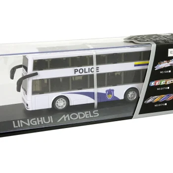 Bijeli Policijski Autobus Na Kat Sa Zvukom Spuštanja 8