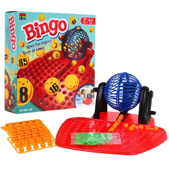 Bingo Igra Za Djecu 4+ Brojčana Lutrija + Automat Za Izvlačenje S Kolutom + Kuglice S Brojevima + 1