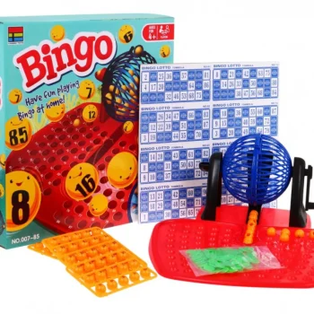 Bingo Igra Za Djecu 4+ Brojčana Lutrija + Automat Za Izvlačenje S Kolutom + Kuglice S Brojevima + 3