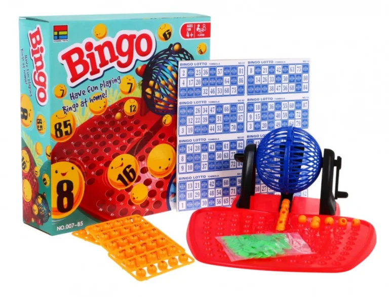 Bingo Igra Za Djecu 4+ Brojčana Lutrija + Automat Za Izvlačenje S Kolutom + Kuglice S Brojevima + 3