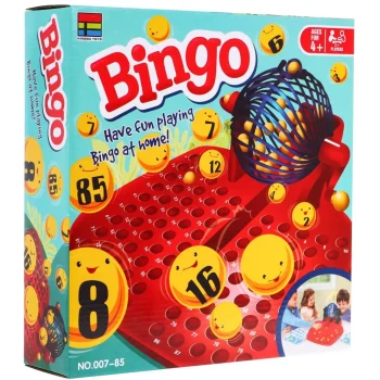Bingo Igra Za Djecu 4+ Brojčana Lutrija + Automat Za Izvlačenje S Kolutom + Kuglice S Brojevima + 5