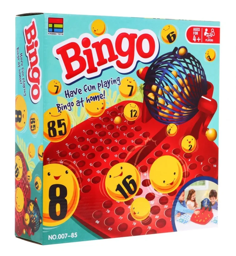 Bingo Igra Za Djecu 4+ Brojčana Lutrija + Automat Za Izvlačenje S Kolutom + Kuglice S Brojevima + 5